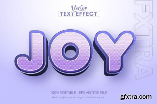 Joy - editable text effect, cartoon font style