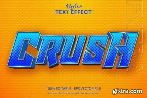 Crush - editable text effect, cartoon font style