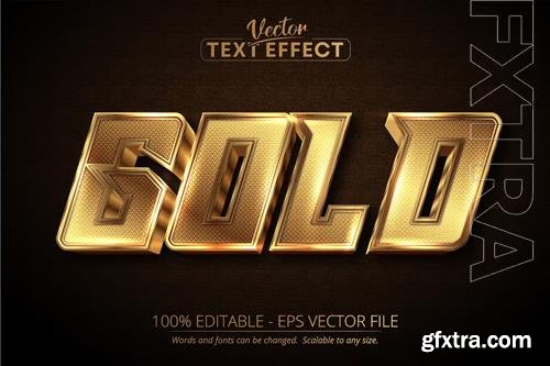 Gold - editable text effect, font style