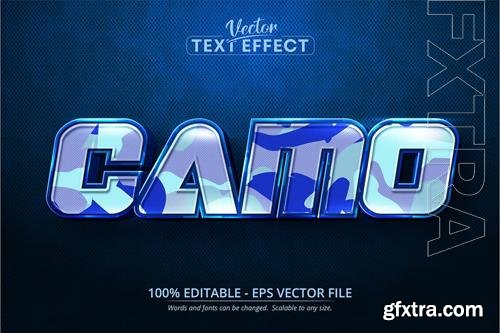 Camouflage - editable text effect, font style