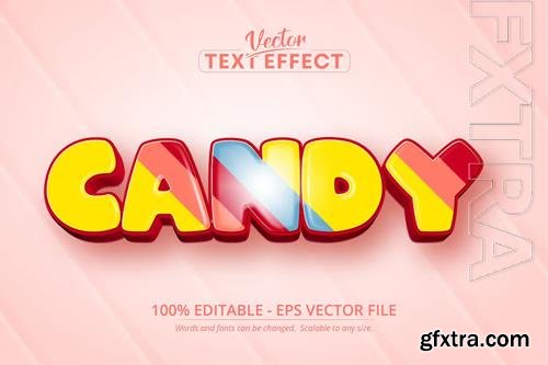 Candy - editable text effect, colorful font style