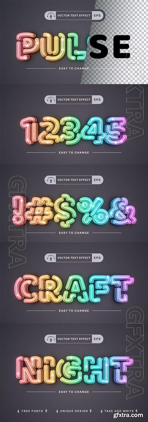 Pulsating Сable - Editable Text Effect, Font Style