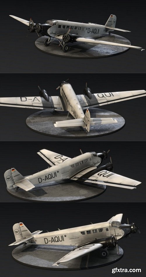 Junkers JU 52/3m 3D Model