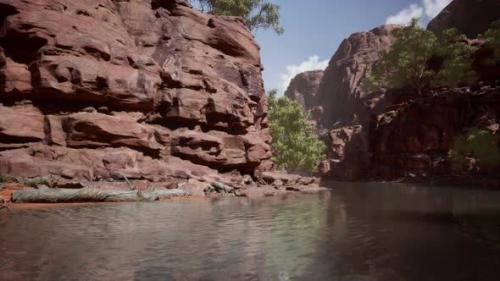 Videohive - Colorado River Flows Through the Grand Canyon - 42558610 - 42558610