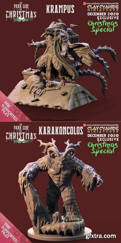 Dark side of Christmas - Krampus and Karakoncolos – 3D Print