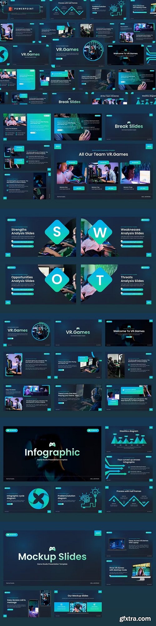 VR Games - Gaming Studio Powerpoint Template