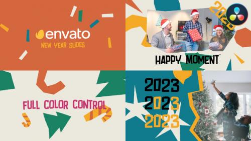 Videohive - New Year Typography Slides for DaVinci Resolve - 42580130 - 42580130