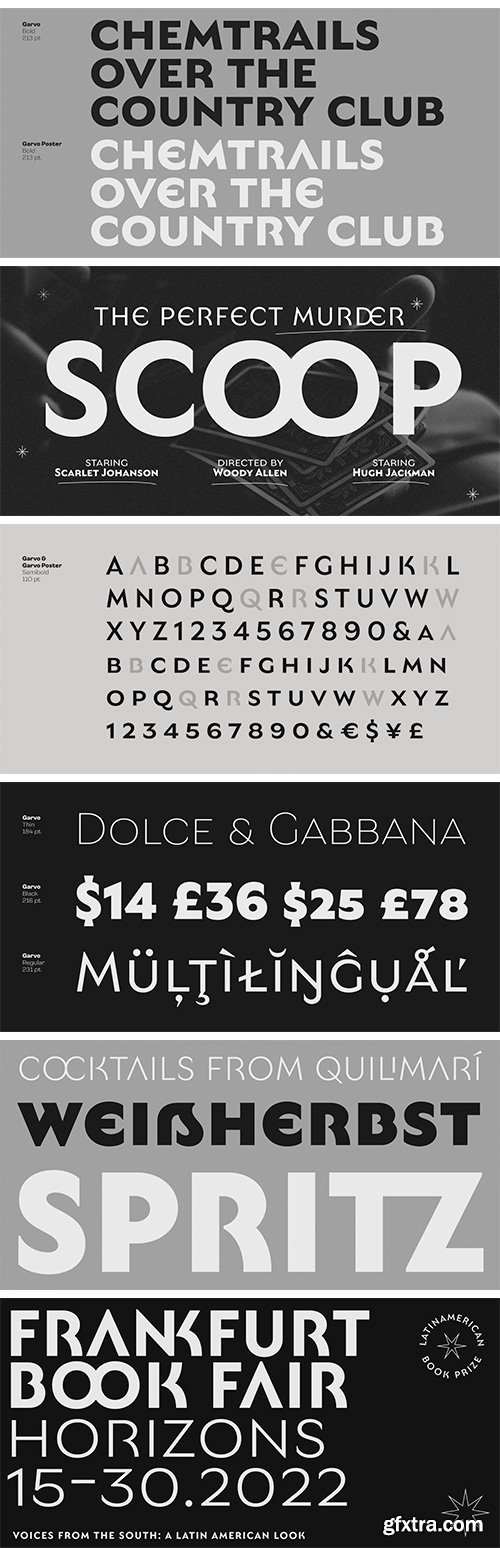 Garvo Font Family