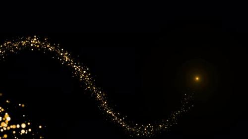 Videohive - Gold Particles Sparkle Background - 42573866 - 42573866