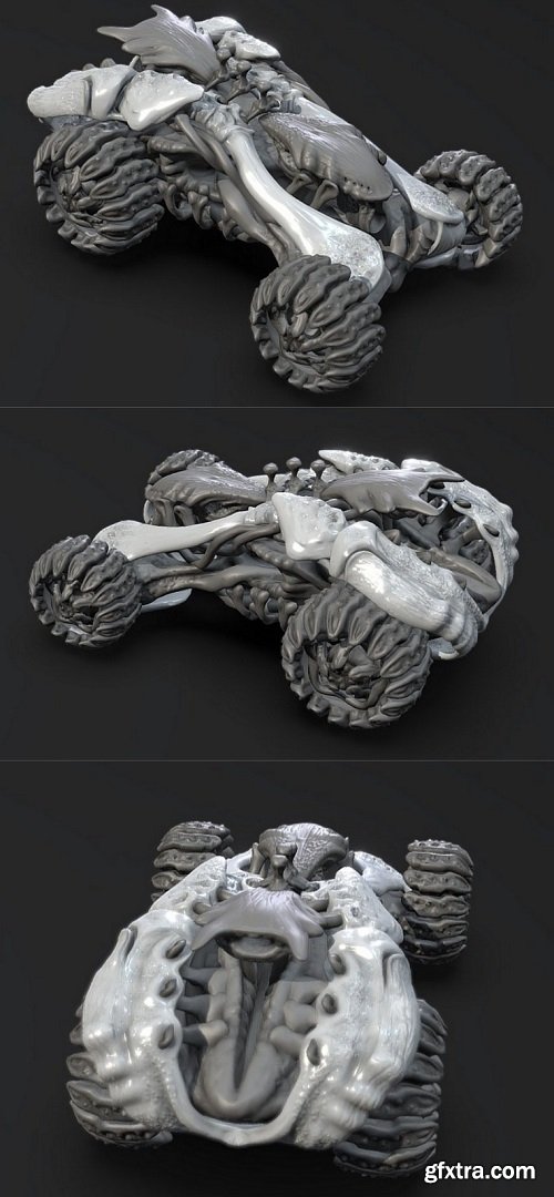 Monster Car 3D Model