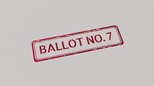 Videohive - BALLOT NUMBER 7 Stamp - 42509677 - 42509677