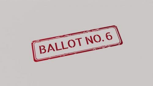 Videohive - BALLOT NUMBER 6 Stamp - 42509679 - 42509679