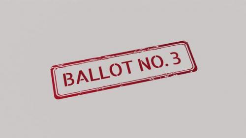 Videohive - BALLOT NUMBER 3 Stamp - 42509681 - 42509681