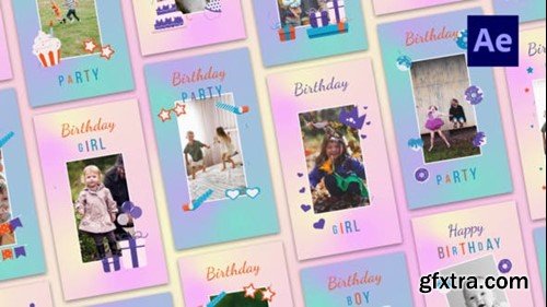 Videohive Happy Birthday Instagram Stories 42525393