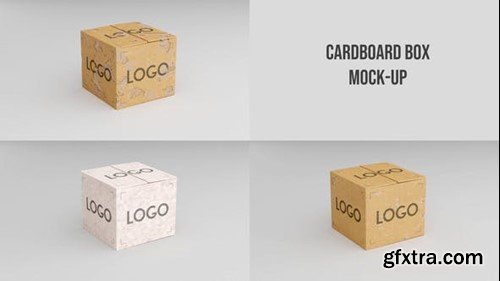 Videohive Cardboard Box Mock-up 42508461