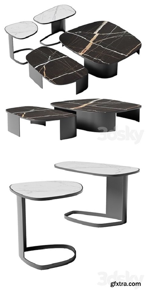 Poliform KOISHI coffee and side tables