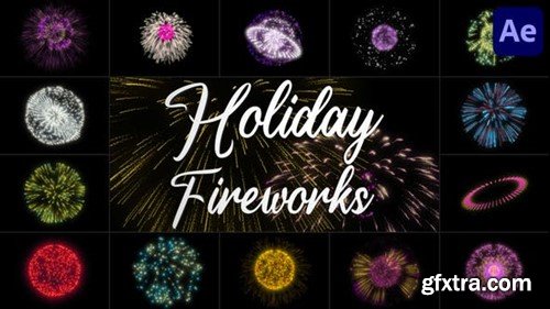 Videohive Holiday Fireworks for After Effects 42566477