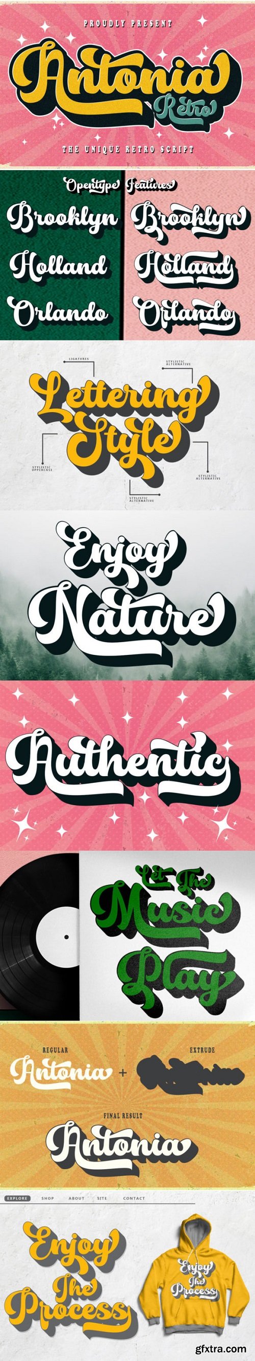 Antonia Retro Font