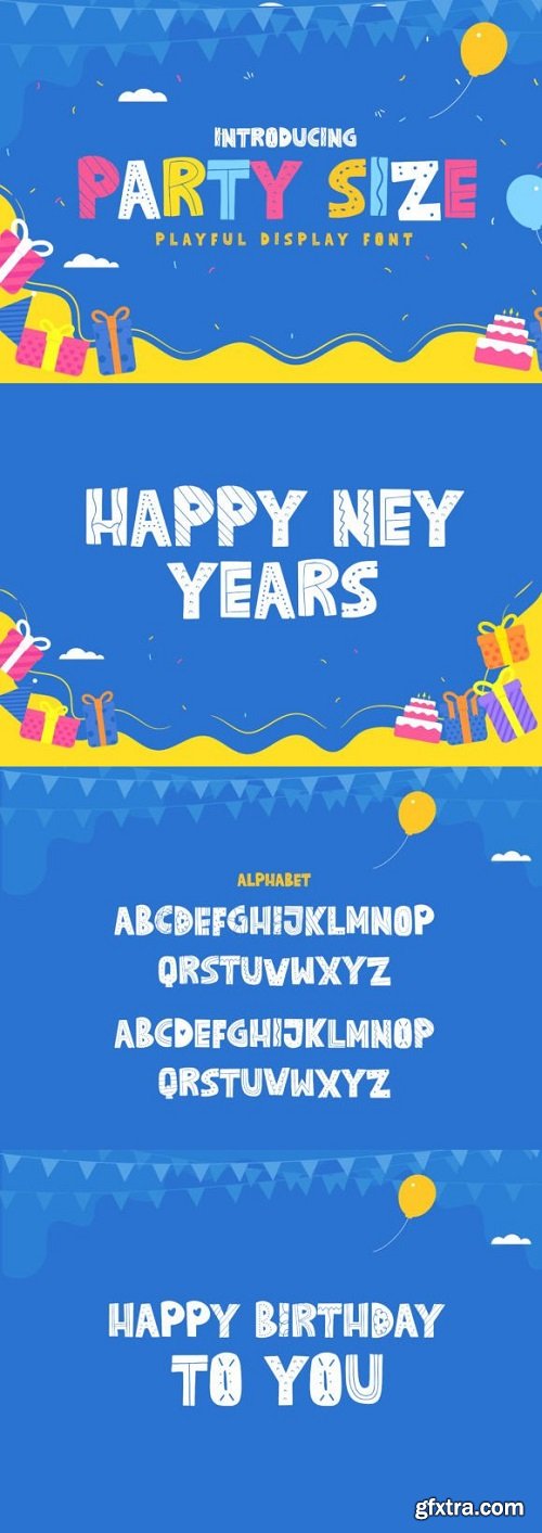 Party Size Font