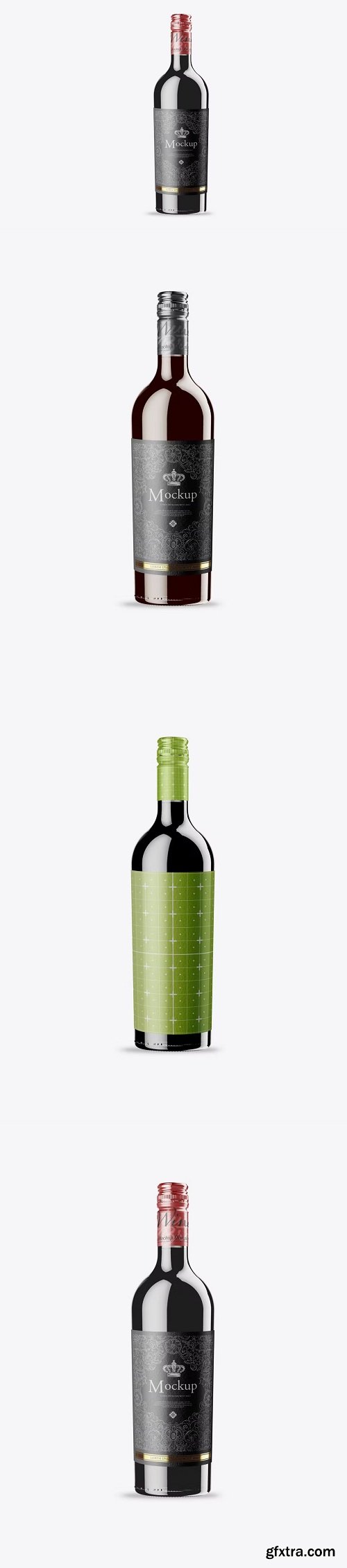 Red Wine Bottle Mockup 7JBHKCF