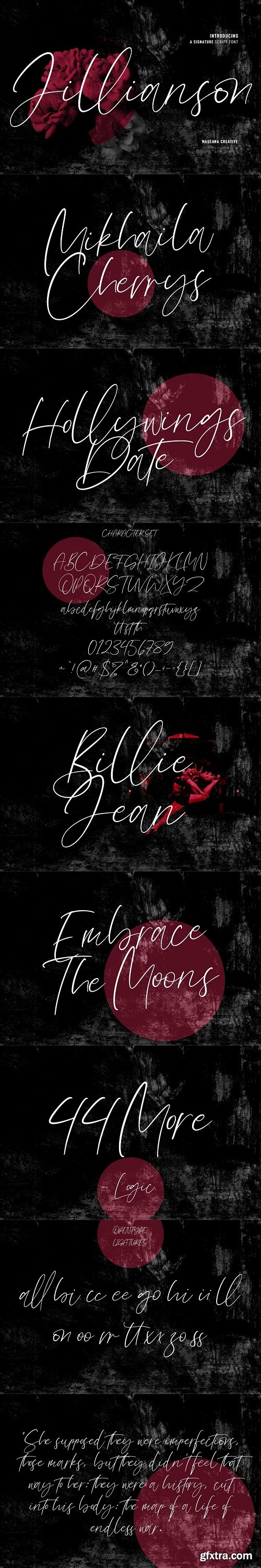 Jillianson Fancy Signature Font