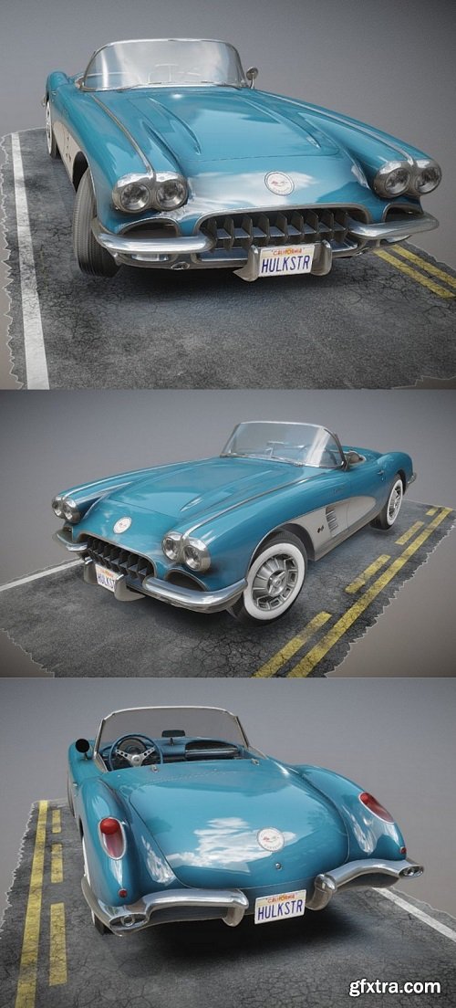 Generic american roadster 3D Model