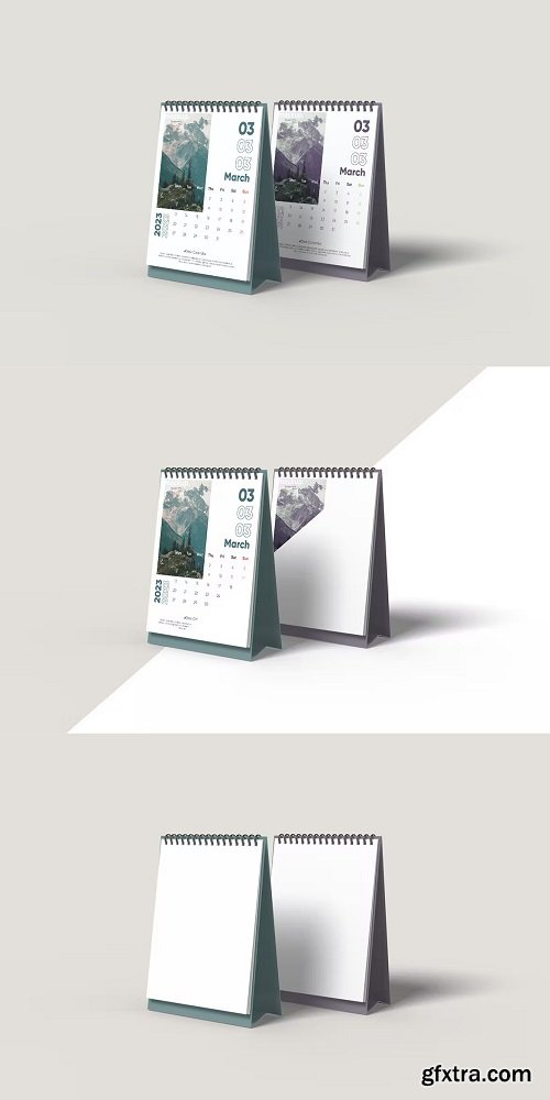 2023 Desk Calendar Mockup 2UXEAEJ