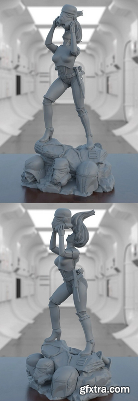 Lady Stormtrooper – 3D Print Model