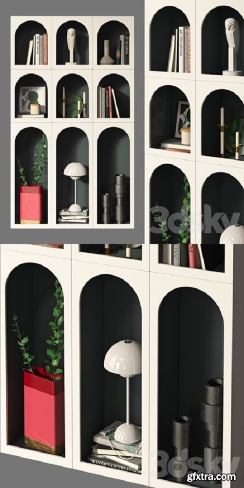 Bookcase Bonaldo set 03