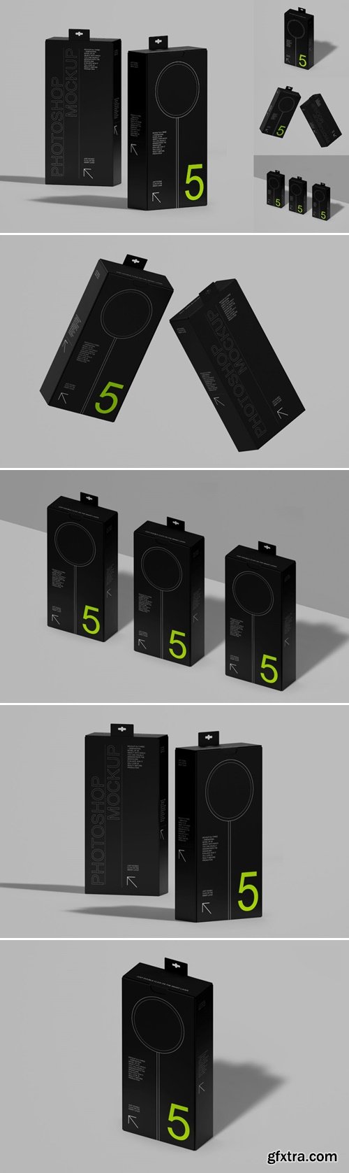 Paper Box Mockup Set U6DYGR7