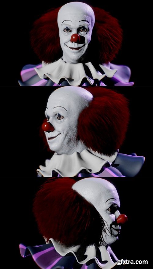 Pennywise,The Dancing Clown (1990 Version) 3D Model