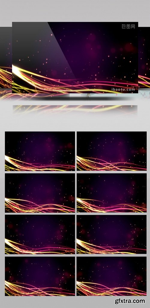 Glare Wave Particle Loop HD Background Video 1129196