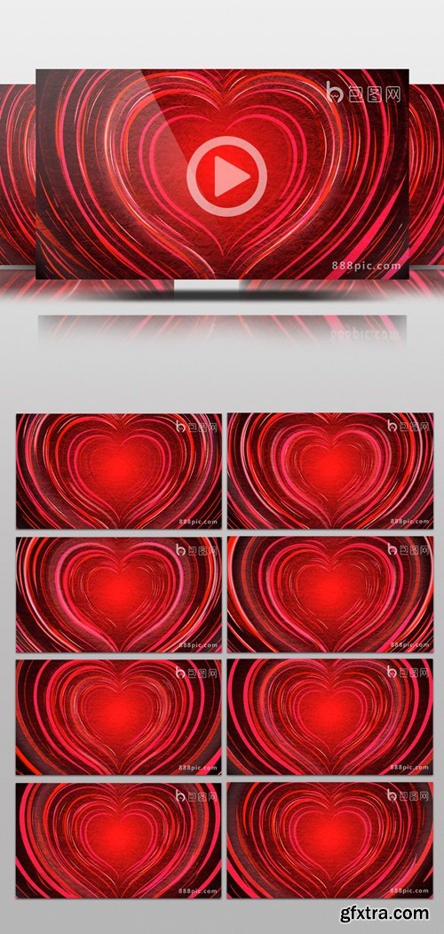 Red Love Wedding Loop Background HD Video 137933