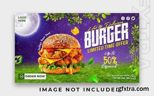 PSD special delicious burger web banner design template vol 5