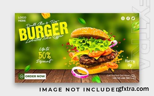 PSD special delicious burger web banner design template vol 7