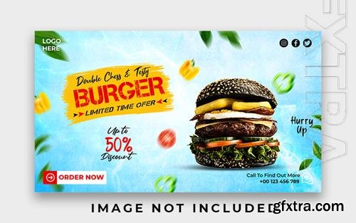 PSD special delicious burger web banner design template vol 1