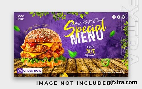 PSD special delicious burger web banner design template vol 4