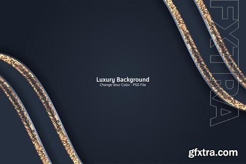 PSD abstract black and gold luxury background