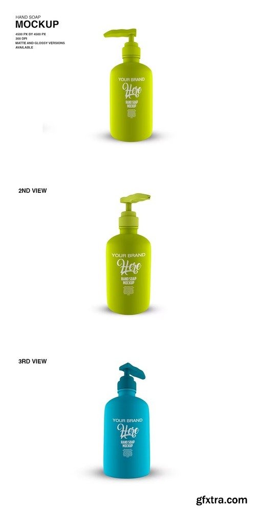 Hand Soap Bottle Mockup