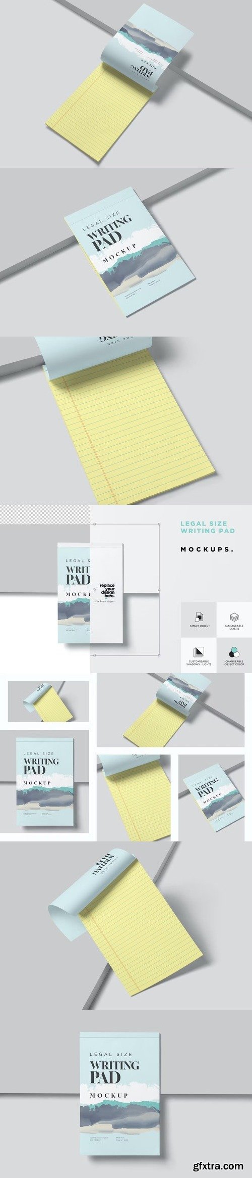 Legal Size Pad Mockups