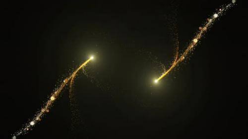 Videohive - Flight Of Gold Bokeh Sparkling Particles With Alpha Channel 30 - 42659758 - 42659758