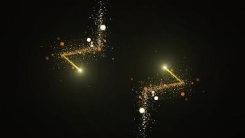 Videohive - Flight Of Gold Bokeh Sparkling Particles With Alpha Channel 57 - 42659886 - 42659886