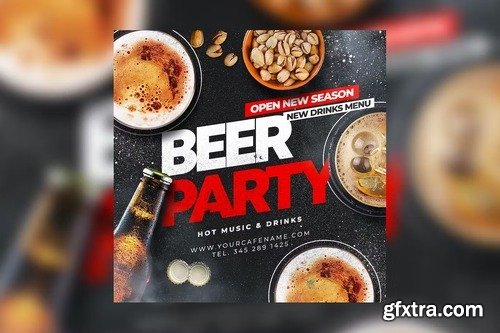 Beer Party Flyer XAVVJ2B