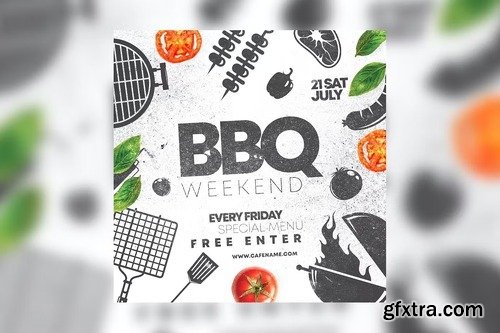 BBQ Weekend Flyer TJWDR4E