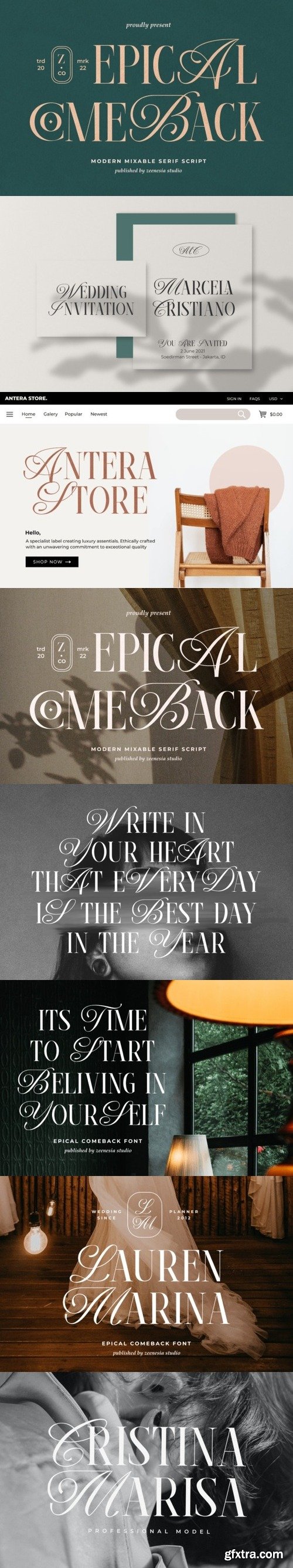 Epical Comeback Font