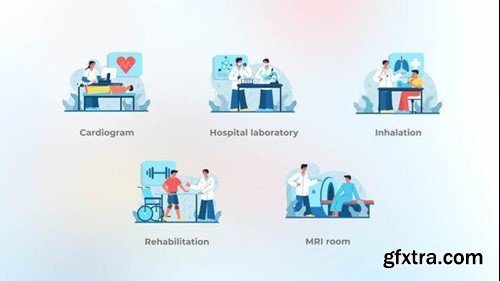 Videohive Hospital laboratory - Flat concept 42613464