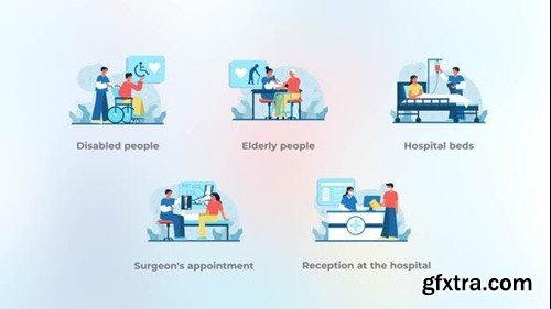 Videohive Reception at the hospital - Flat concept 42613474