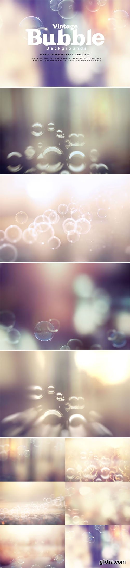 10 Vintage Bubble Overlays for Photoshop