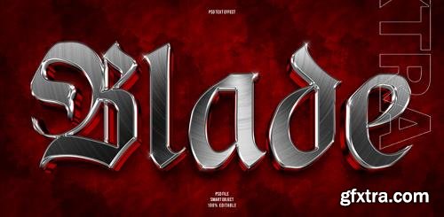 PSD blade 3d editable text effect