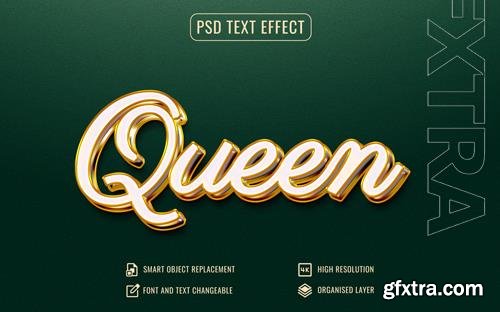 Psd luxury 3d shiny text effect